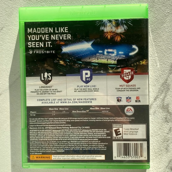 Xbox One Madden NFL 18 EA Sports - Picture 2 of 4
